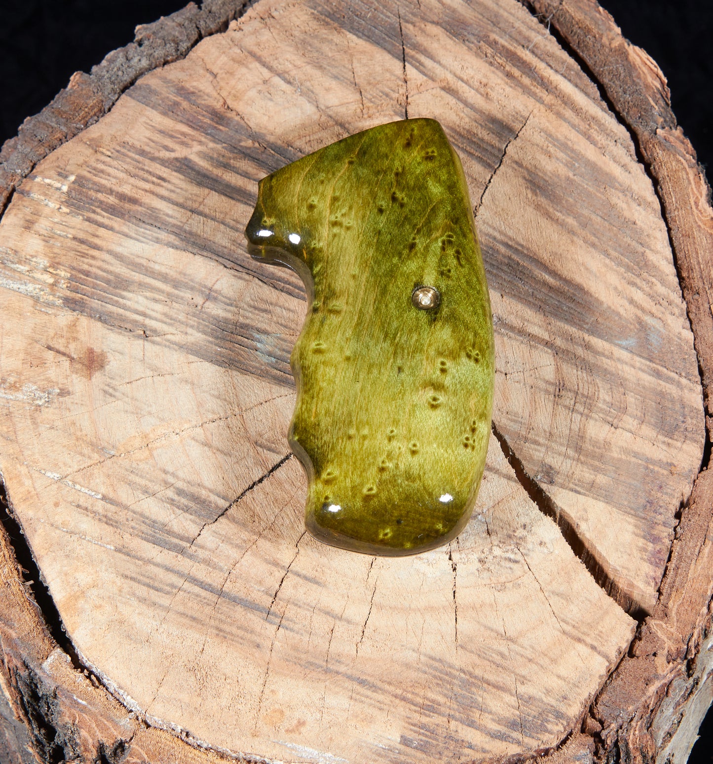 Charter Arms Revolver Grips – Birds-Eye Maple (Closed Frame, Extended Length, Lacquer Finish)