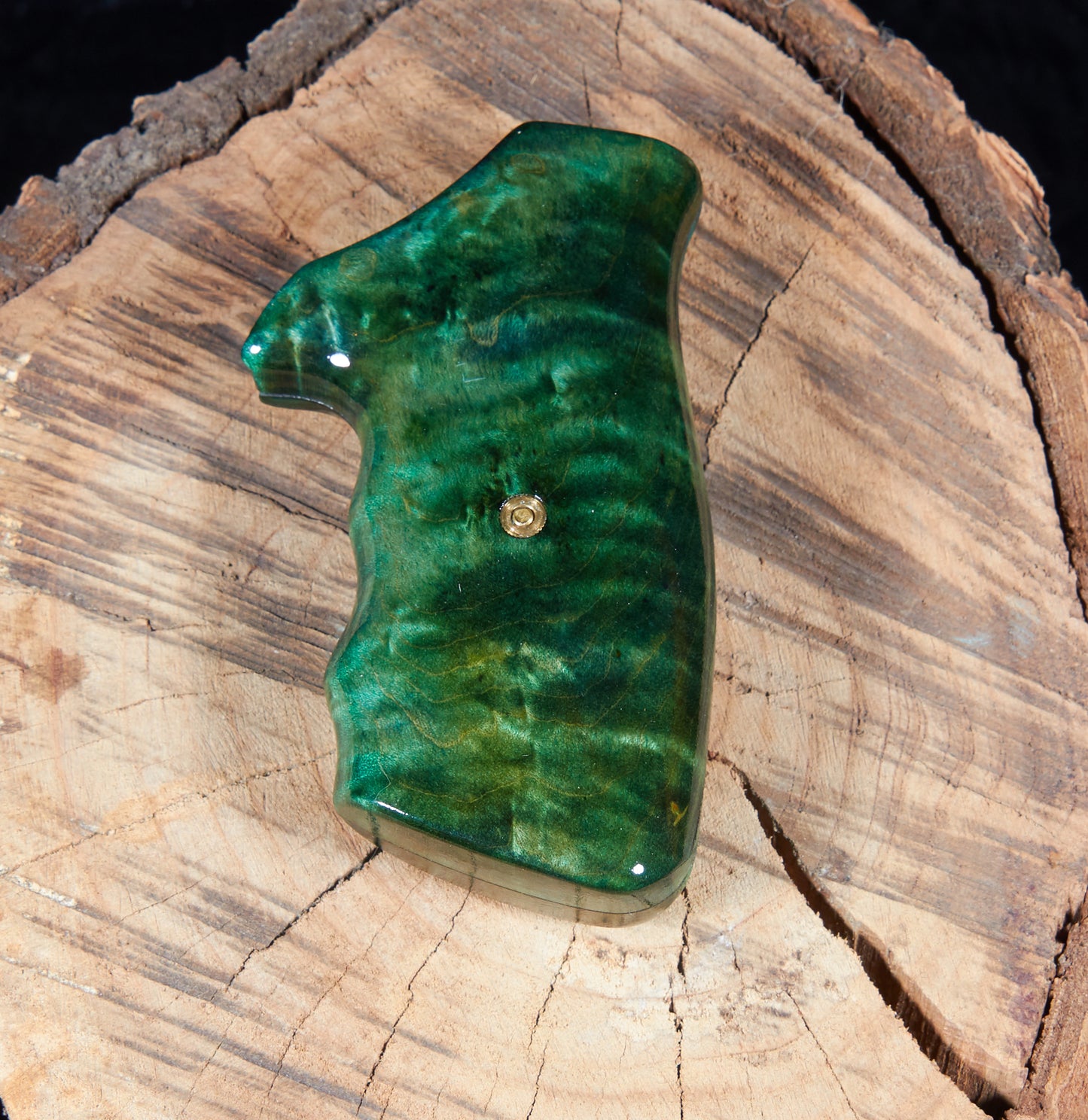 Taurus Medium Frame Revolver Grips – Curly Maple, Lacquer Finish (Square Butt)