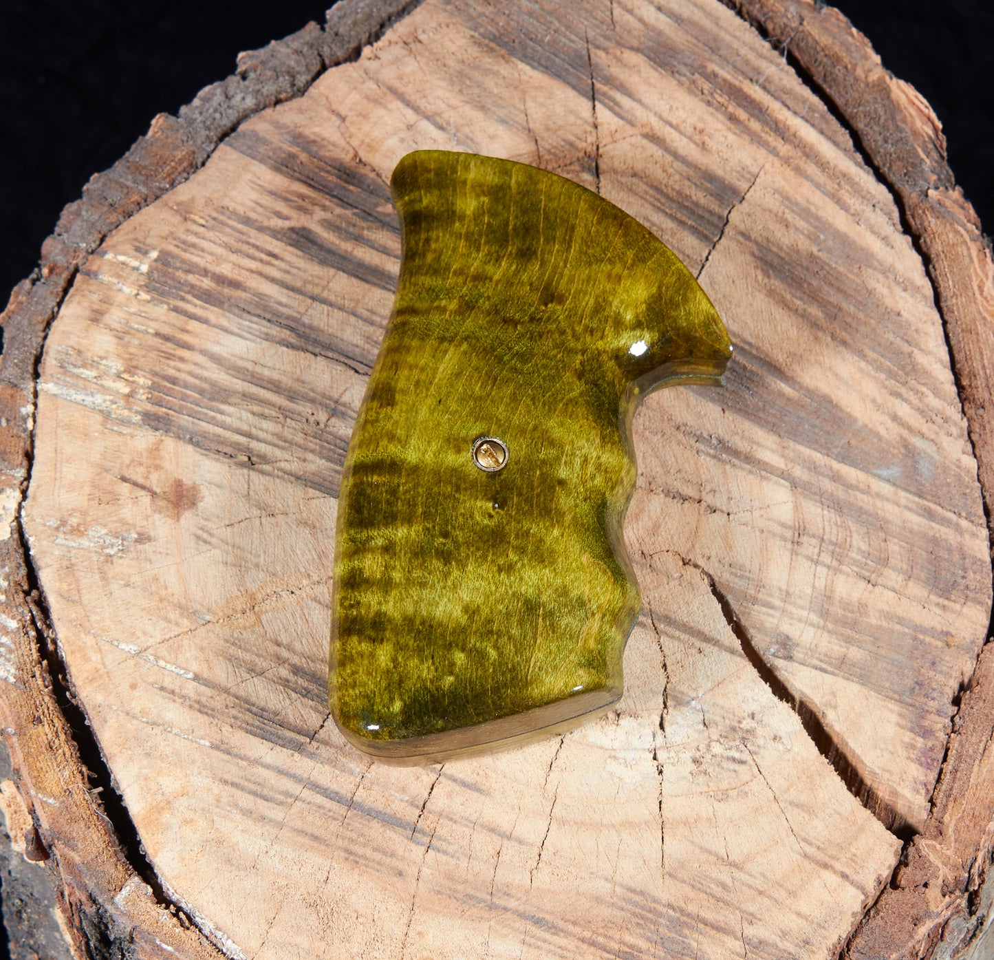 Taurus Medium Frame Revolver Grips – Curly Maple, Lacquer Finish (Square Butt)