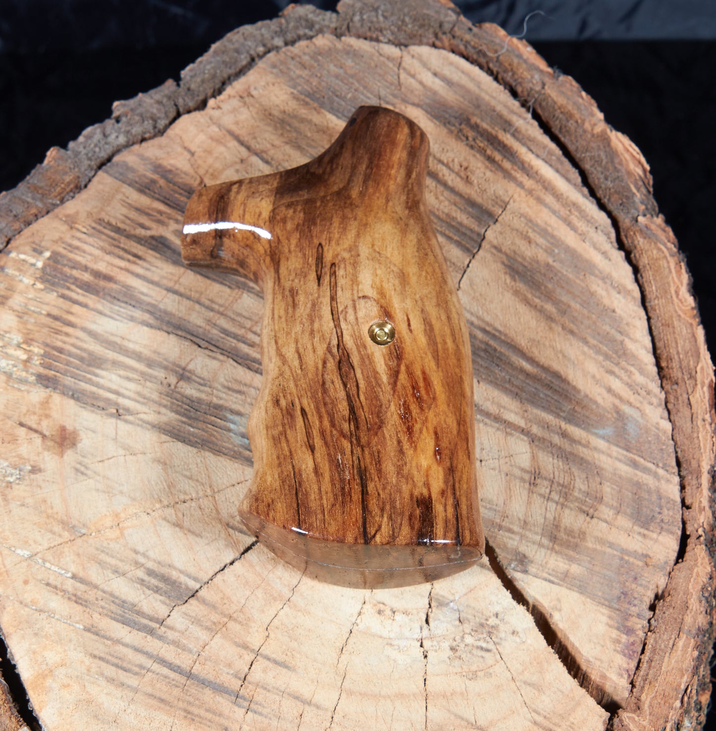 Smith & Wesson N-Frame Round-Butt Grips – Stabilized Wet-Rotted Maple Ghostly Figure | Rare Material | Precision Craftsmanship #2