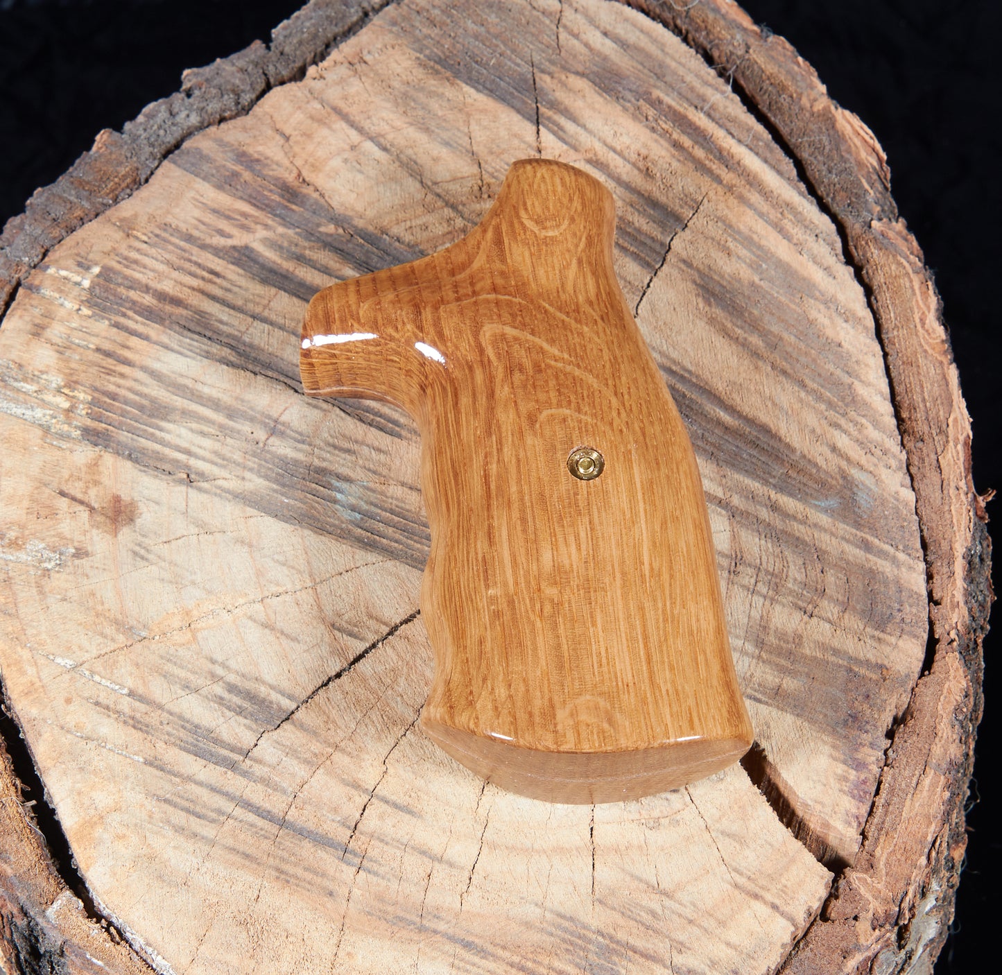 Smith & Wesson N-Frame Round Butt Grips – Quarter-Sawn Oak, Lacquer Finish