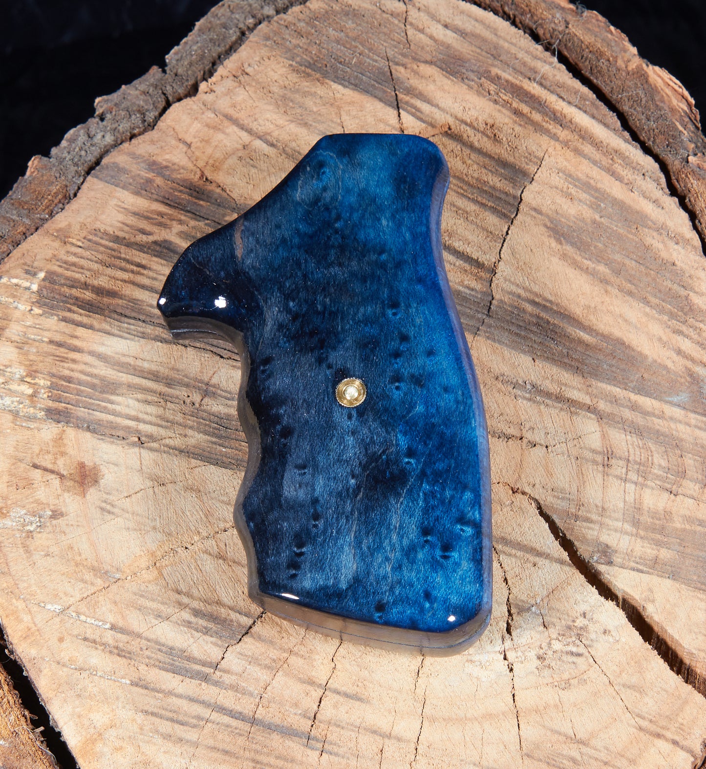 Taurus Medium Frame Revolver Grips – Birds-Eye Maple, Lacquer Finish (Square Butt)
