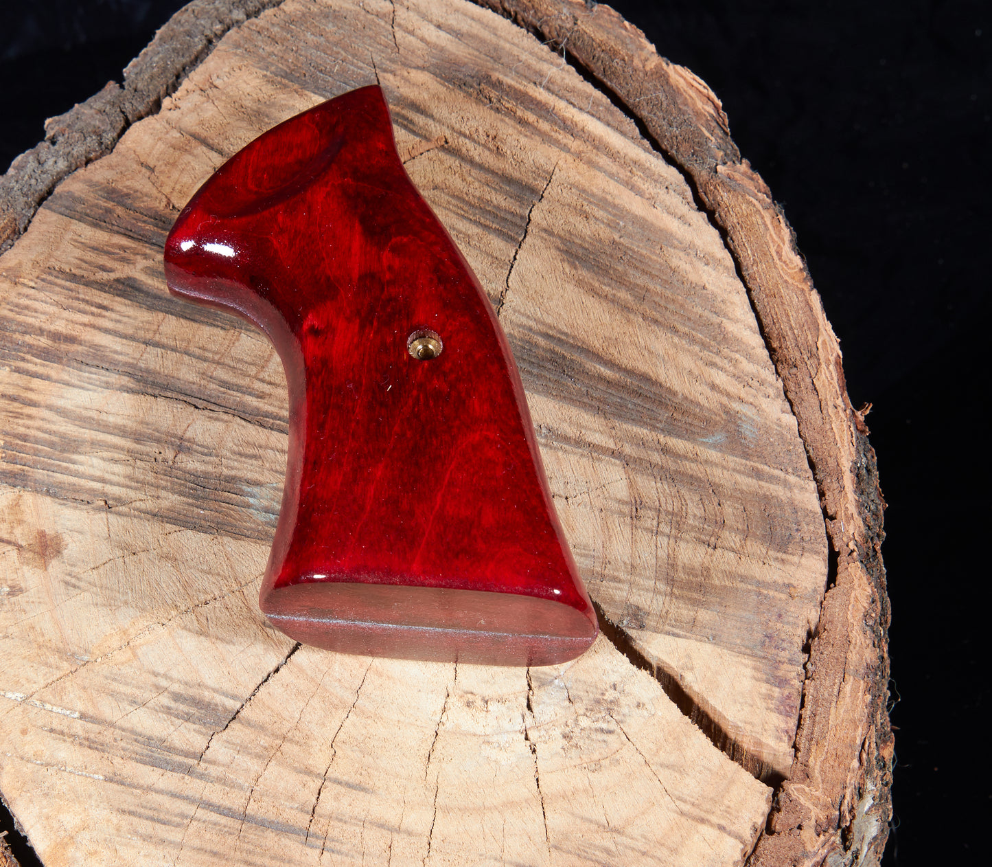 Smith & Wesson N-Frame Round Butt to Square Butt Conversion Grips – Maple, Lacquer Finish