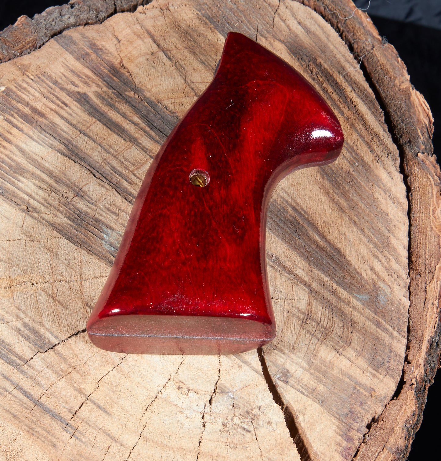 Smith & Wesson N-Frame Round Butt to Square Butt Conversion Grips – Maple, Lacquer Finish