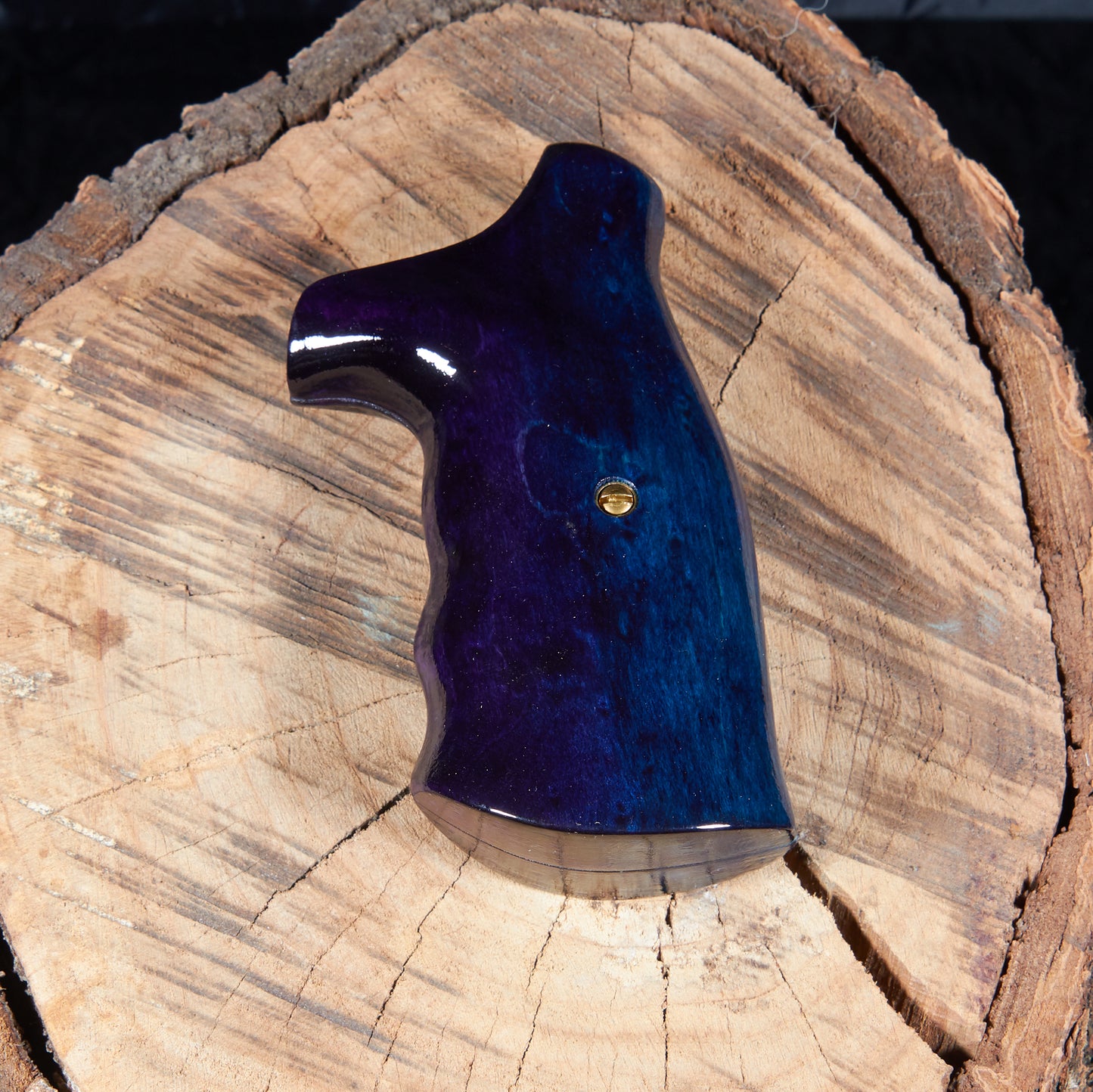 Smith & Wesson N-Frame Round Butt Grips – Maple, Lacquer Finish