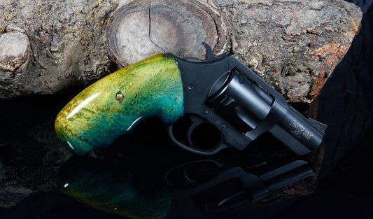 Charter Arms Revolver Grips – Birds-Eye Maple (Closed Frame, Extended Length, Lacquer Finish)