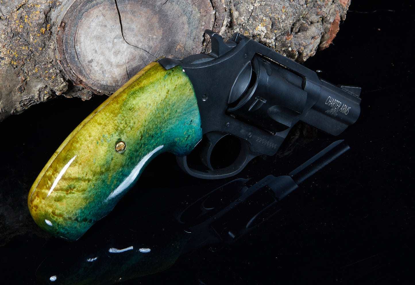 Charter Arms Revolver Grips – Birds-Eye Maple (Closed Frame, Extended Length, Lacquer Finish)