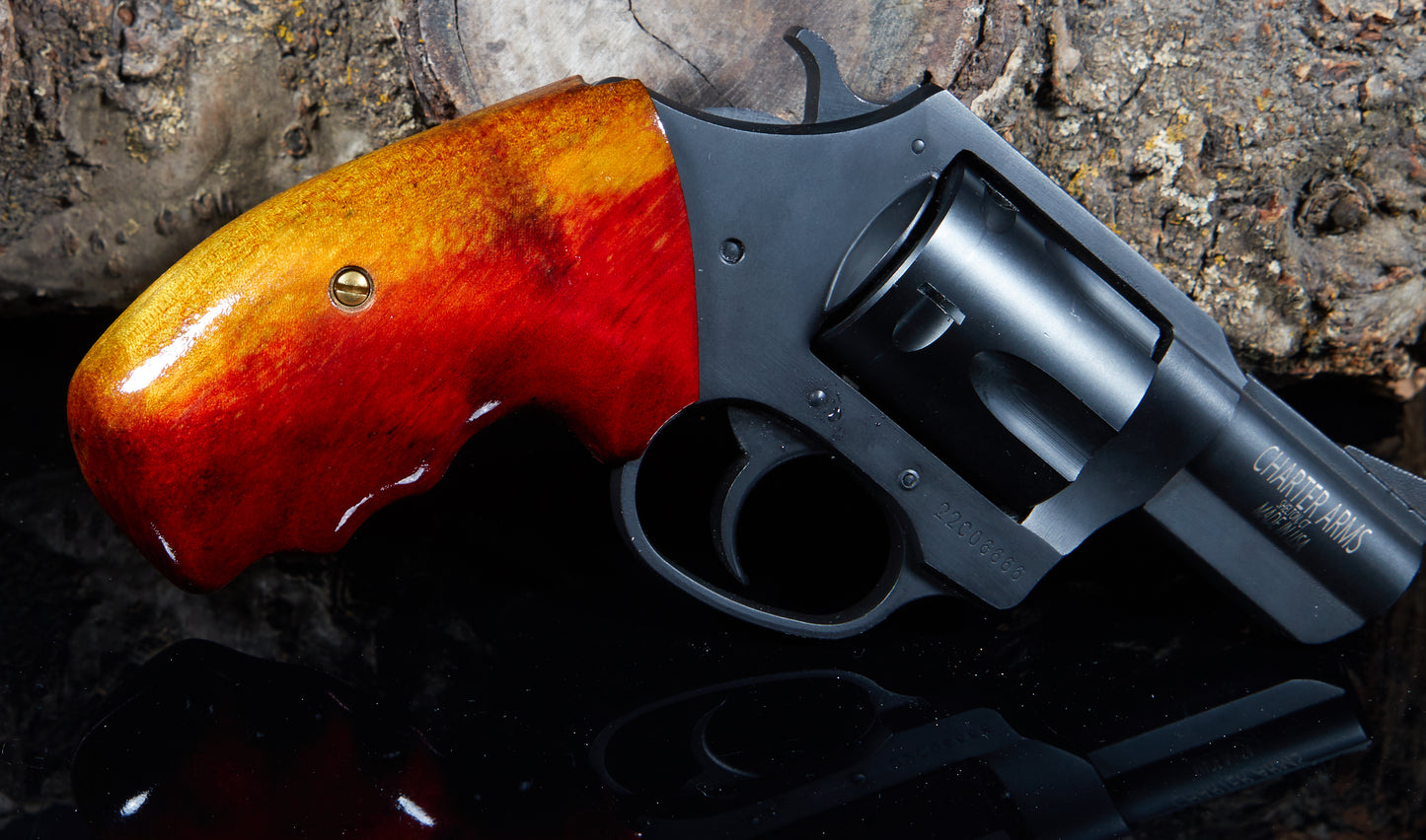 Charter Arms Revolver Grips – Maple (Closed Frame, Lacquer Finish)