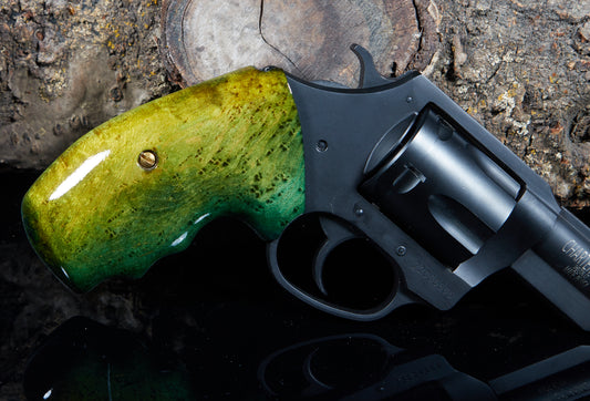 Charter Arms Revolver Grips – Birds-Eye Maple (Closed Frame, Lacquer Finish)