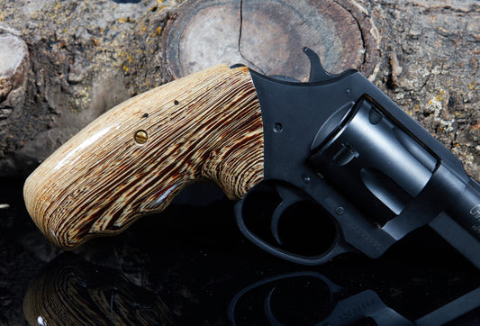Charter Arms Revolver Grips – Wenge (Closed Frame, Extended Length, Lacquer Finish)