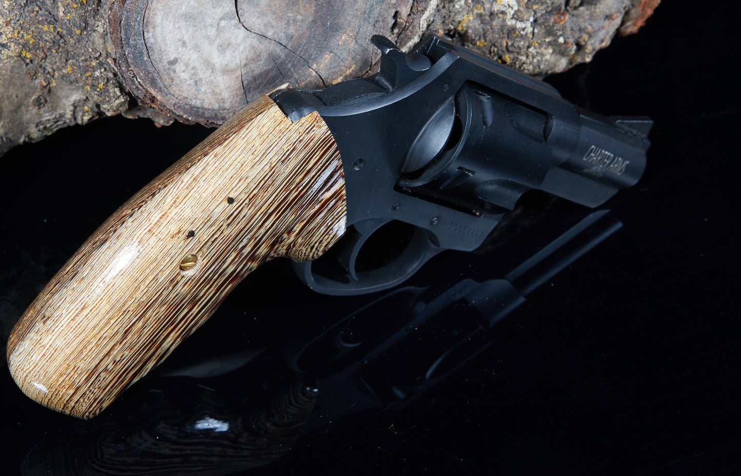 Charter Arms Revolver Grips – Wenge (Closed Frame, Extended Length, Lacquer Finish)
