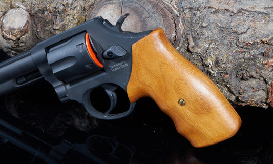 Taurus Medium Frame Revolver Grips – Walnut, Tung Oil Finish (Square Butt)