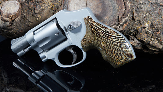 Smith & Wesson J-Frame Boot Grips – Wenge, Lacquer Finish (Open Back)