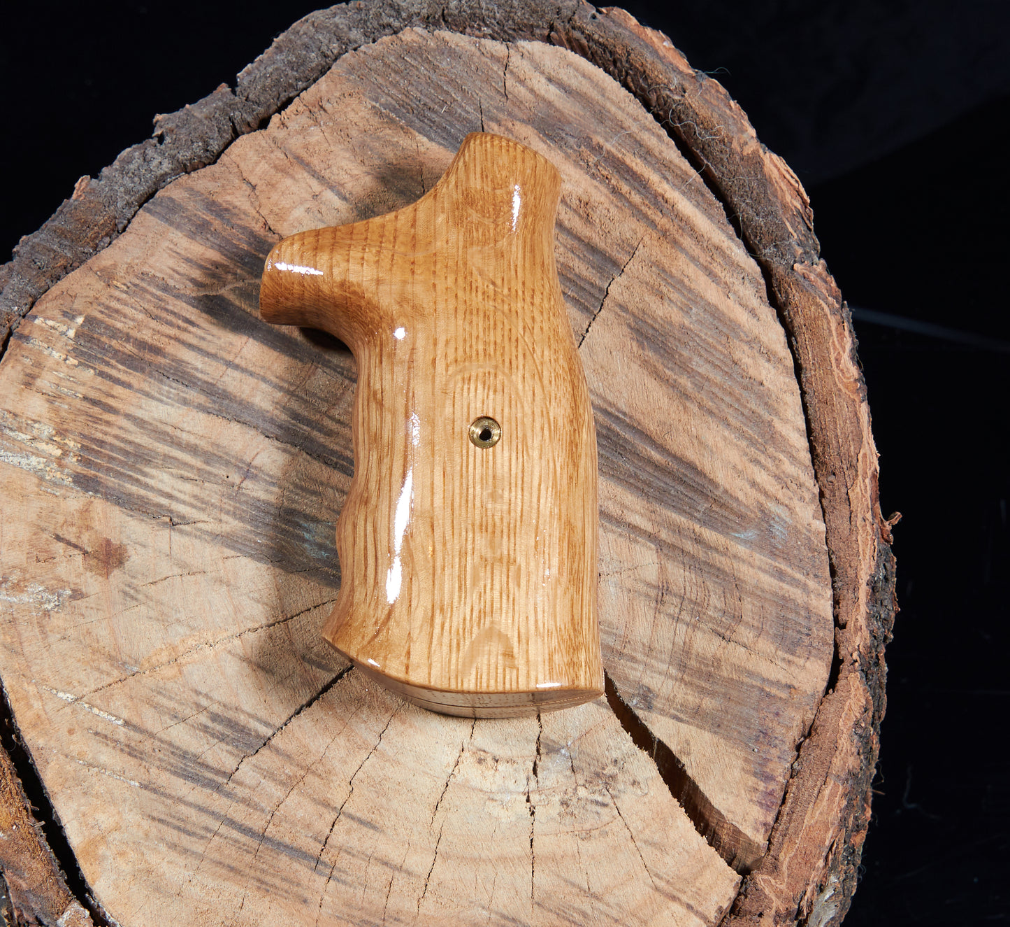 Smith & Wesson N-Frame Round Butt Grips – Quarter-Sawn Oak, Lacquer Finish
