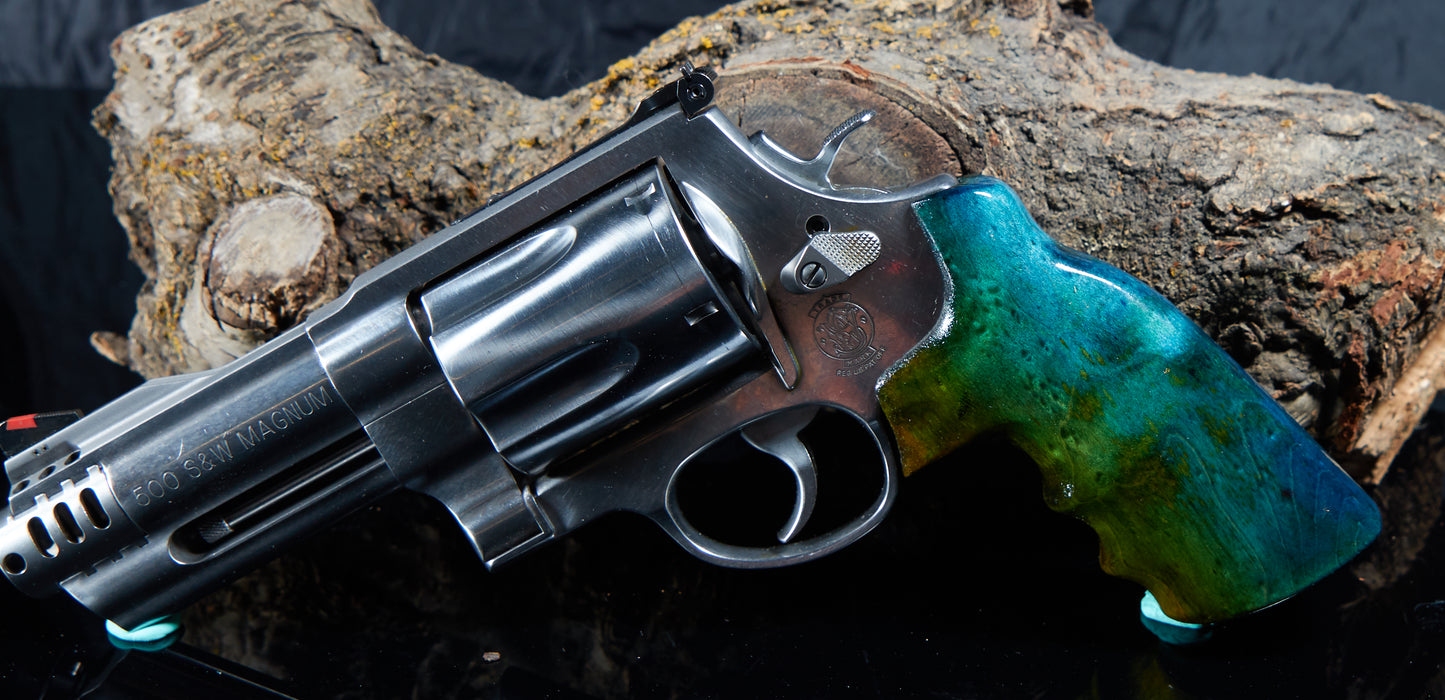 Smith & Wesson X-Frame .460 & .500 Magnum Grips – Birds-Eye Maple, Lacquer Finish