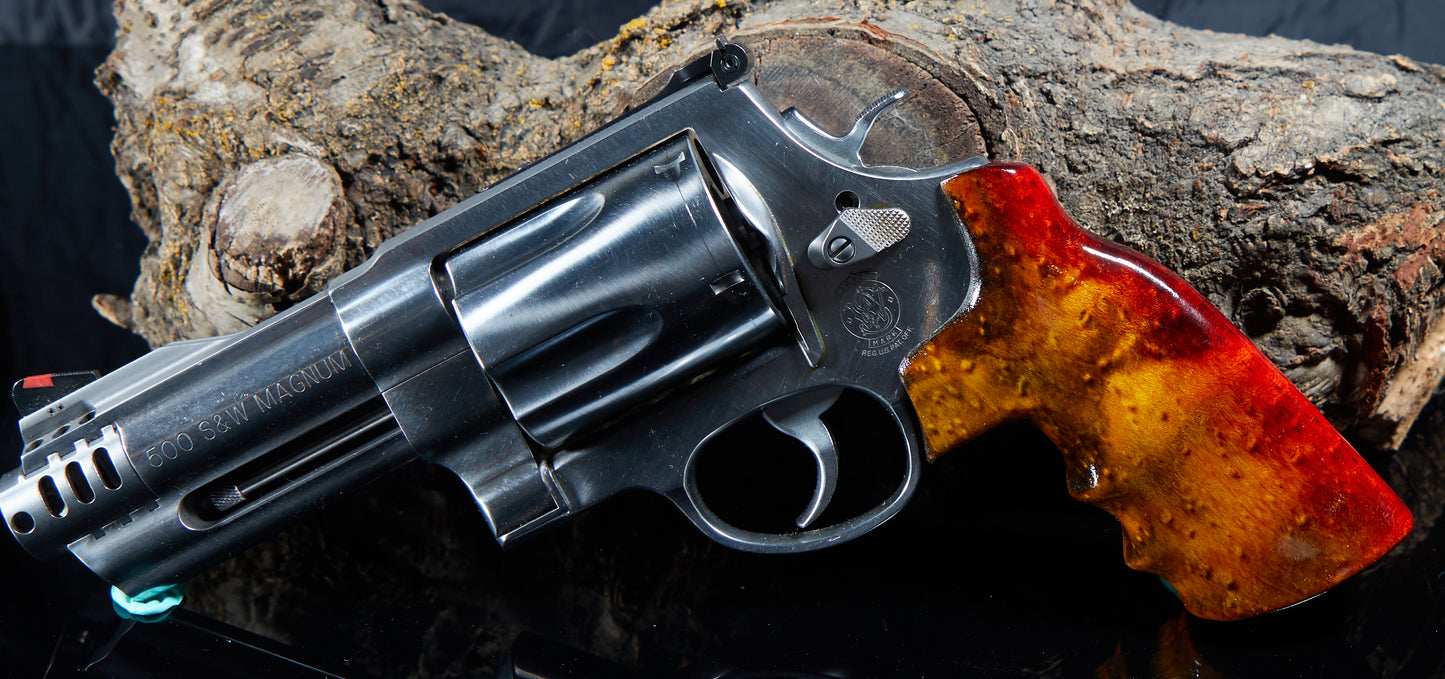 Smith & Wesson X-Frame .460 & .500 Magnum Grips – Birds-Eye Maple, Lacquer Finish