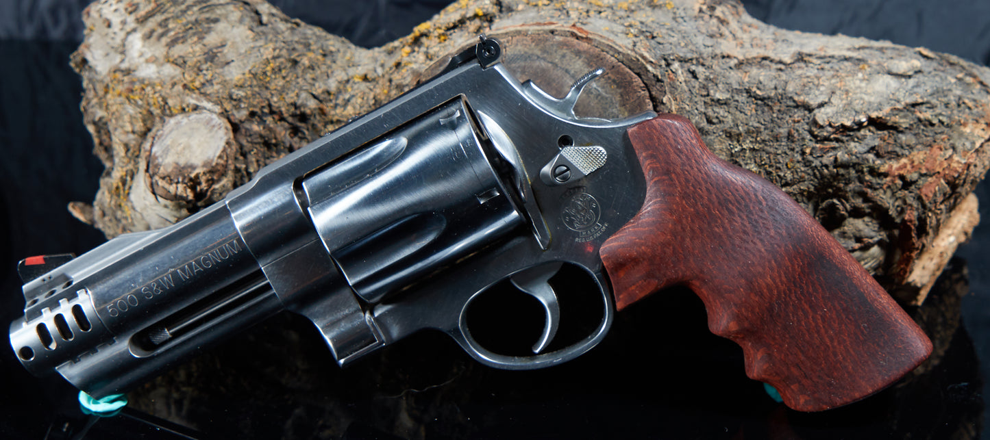 Smith & Wesson X-Frame 460 & 500 Magnum Grips – Leopard Wood, Tung Oil Finish