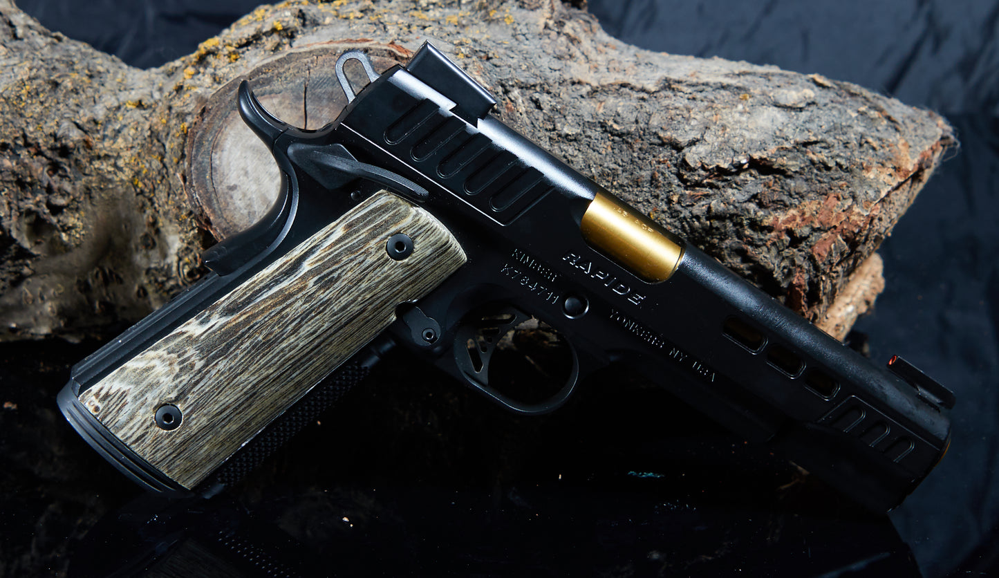 1911 Magwell Grips – Wenge, Lacquer Finish