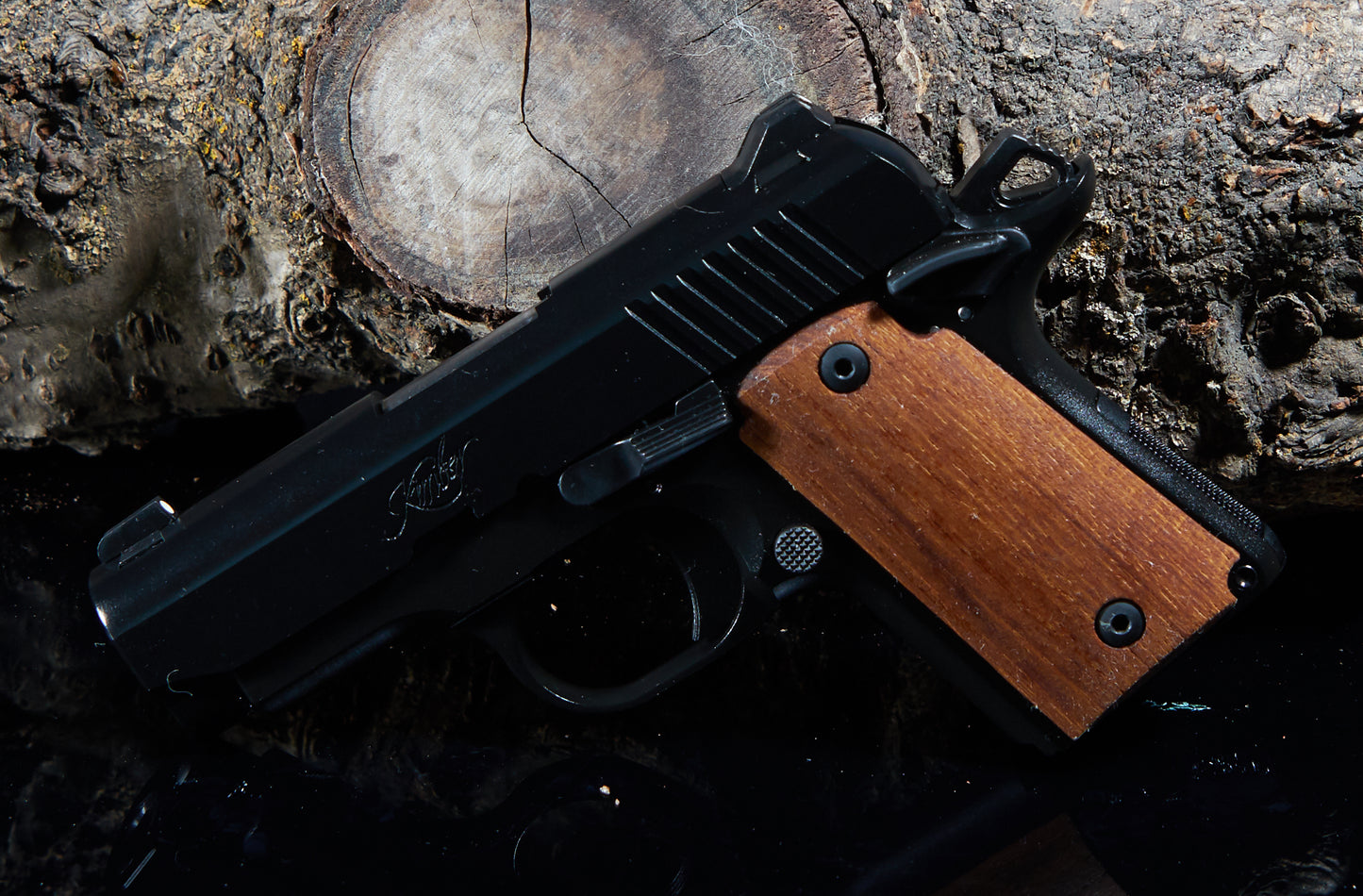 Kimber Micro 9 Grips – Walnut, Tung Oil Finish