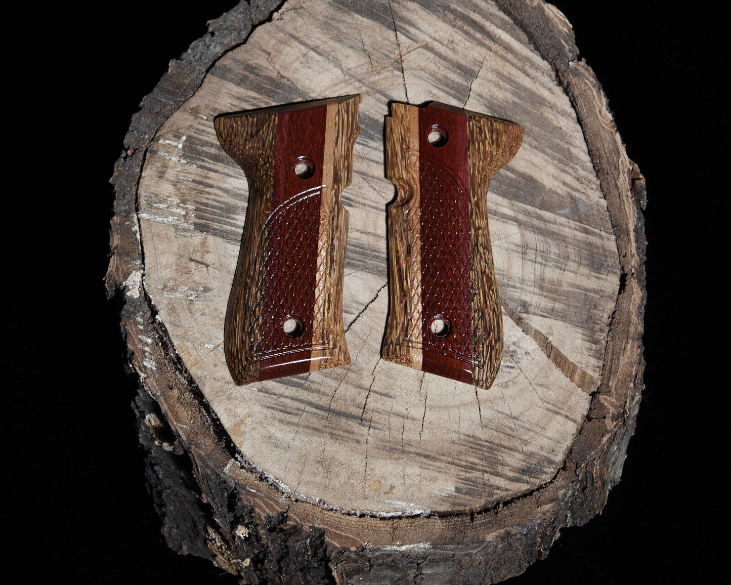 Beretta 92/96 Wood Grips, Multi- species Exotic Woods