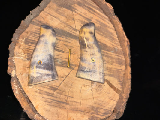 Smith & Wesson Square Butt N-Frame Grips – Curly Maple, Dyed and Lacquered (Open Frame Design)